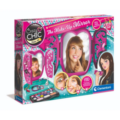 منظم مستحضرات التجميل للأطفال من كليمنتوني كريزي شيك مع مرآة وإضاءة