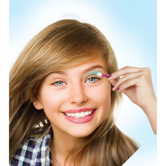 منظم مستحضرات التجميل للأطفال من كليمنتوني كريزي شيك مع مرآة وإضاءة