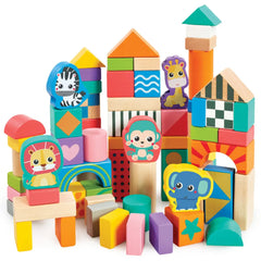 Early Learning Centre Classic Wood Tub Of Blocks