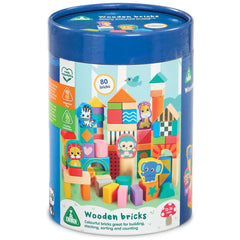 Early Learning Centre Classic Wood Tub Of Blocks