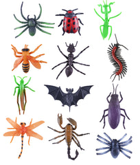 Power Joy Animal Worldz Insects 4 Inches 6-Pieces Set