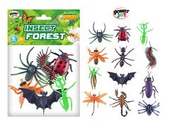 Power Joy Animal Worldz Insects 4 Inches 6-Pieces Set