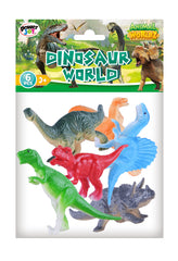 Powe Joy Animal Worldz Dinosaur 4 Inches 6-Pieces Set