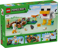 Lego Minecraft Chicken Farm - Gaming Building Toy