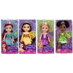 Disney Princess Petite 6-Inch Dolls Glitter Bodice 4Assortment