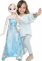 Disney Frozen Playdate Elsa Doll Articulated Figure with Evening Dress and Hair Accessories 32 Inch