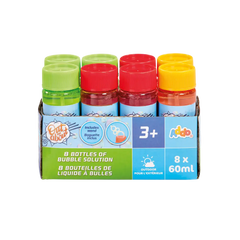 أدو – محلول فقاعات للخارج واللعب، ٨ × ٦٠ مل