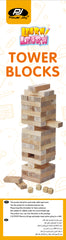 Power Joy Wooden Tower Blocks 54-Pieces (4-Dices)