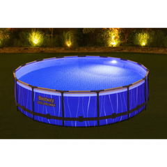 بريستواي – مجموعة مسبح SteelPro Max LED، 457×107 سم