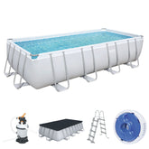 Bestway Power Steel Rectangular Pool Set 4.88m x 2.44m x 1.22m (16 x 8 x 48")