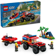 Lego Fire Truck with Rescue Boat