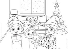 Cocomelon Double-Face Maxifloor Puzzles 2x24 Happy Holidays