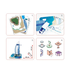 3D Puzzle Burj Al Arab 46pcs UAE