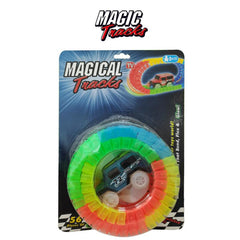 Power Joy Magic Track Blister 2.3Ft 56 Pieces Battery Operated