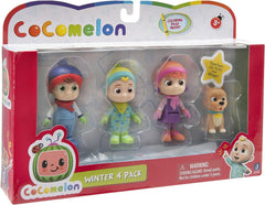Cocomelon Family Set 4 Figure Pack with Theme
