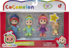 Cocomelon Family Set 4 Figure Pack with Theme