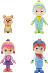 Cocomelon Family Set 4 Figure Pack with Theme