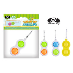 Power Joy Fidget Toy Dimple 2 Pop Keychain 1 Piece