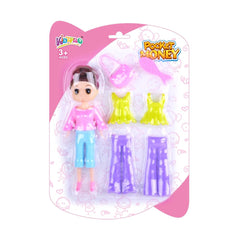 Kidzpro Fashion Doll Snap On 7-pieces Set