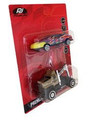 Power Joy Vroom Vroom Diecast Premium 1/64 2-In-1 Set
