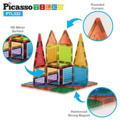 Picasso Magnetic Bricks+Tiles 333Pcs
