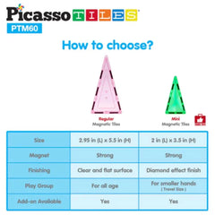 بيكاسو ماجنتيك ميني دايموند للبناء – 60 قطعة