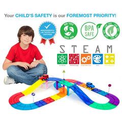 Picasso Magnetic Tiles Race Track Set 30-pieces