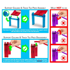 Picasso Magnetic Tiles Race Track Set 30-pieces