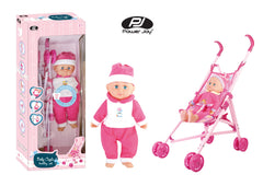 Power Joy Baby Cayla Trolley With Doll Set 40cm