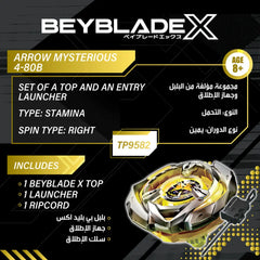 Beyblade X Launcher Arrow Mysterious 4-80B