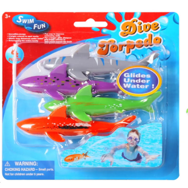 Diving Shark Toys 4-pieces