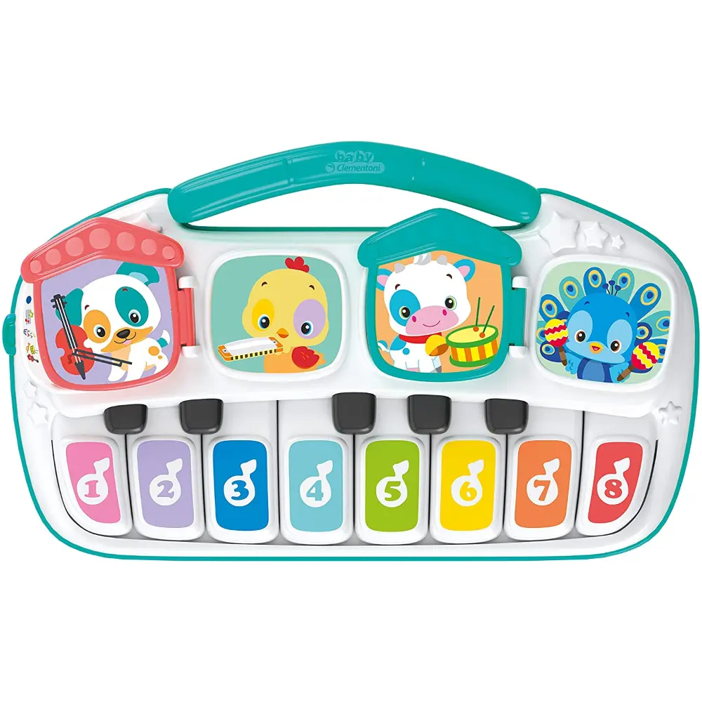 Clementoni Baby Animal Piano for Kids Battery Operated