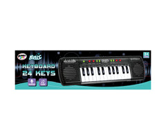 Power Joy Music Keyboard 24Keys With Mic Battery Operated