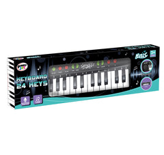 Power Joy Music Keyboard 24Keys With Mic Battery Operated