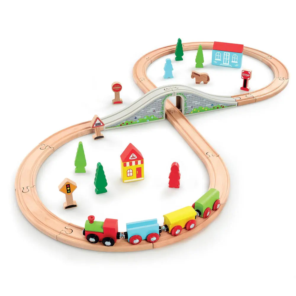 ELC Wooden Figure 8 Train Set