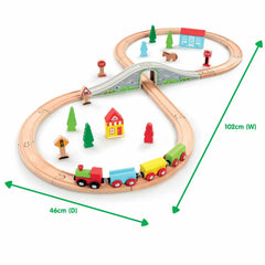ELC Wooden Figure 8 Train Set