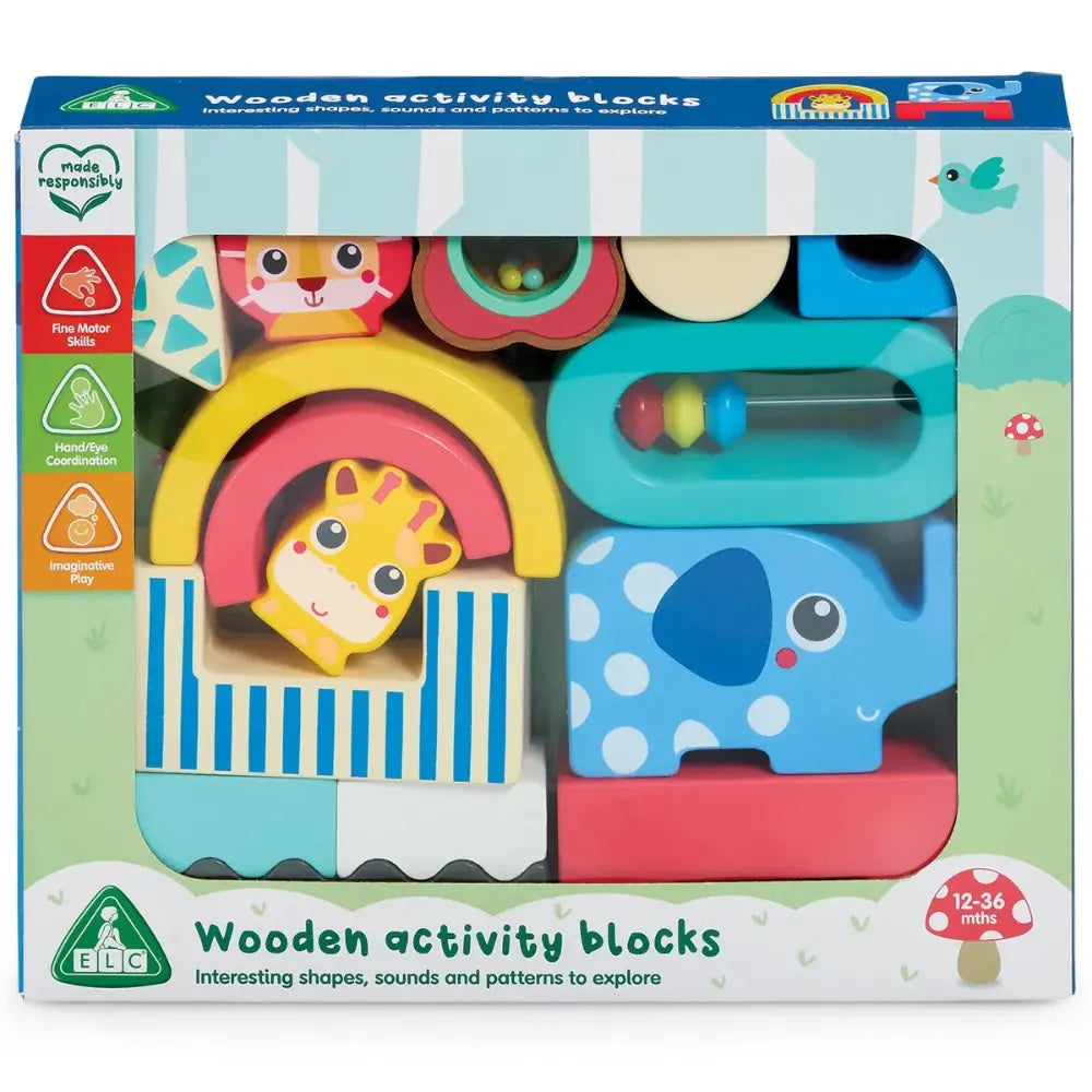 Early Learning Centre Classic Wood Activity Play Blocks
