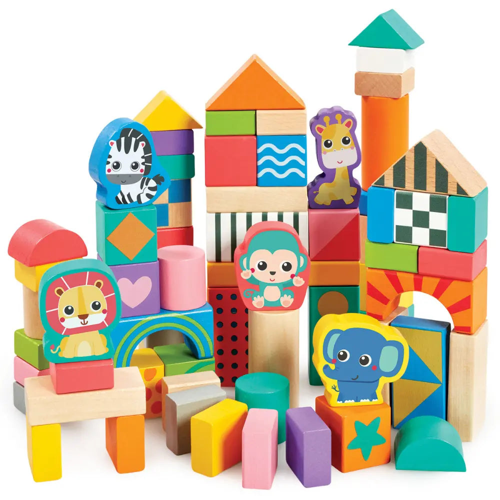 Early Learning Centre Classic Wood Tub Of Blocks