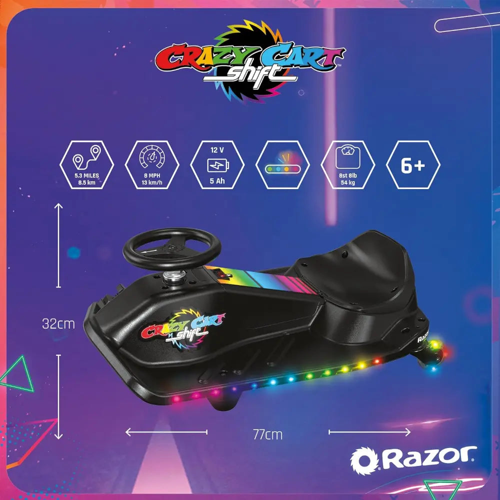 Crazy Cart Shift Lightshow Razor 13kmph