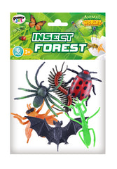 Power Joy Animal Worldz Insects 4 Inches 6-Pieces Set