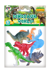 Powe Joy Animal Worldz Dinosaur 4 Inches 6-Pieces Set