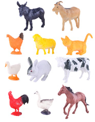 Power Joy Animal Worldz Farm Animal  6 Inches 4-Pieces