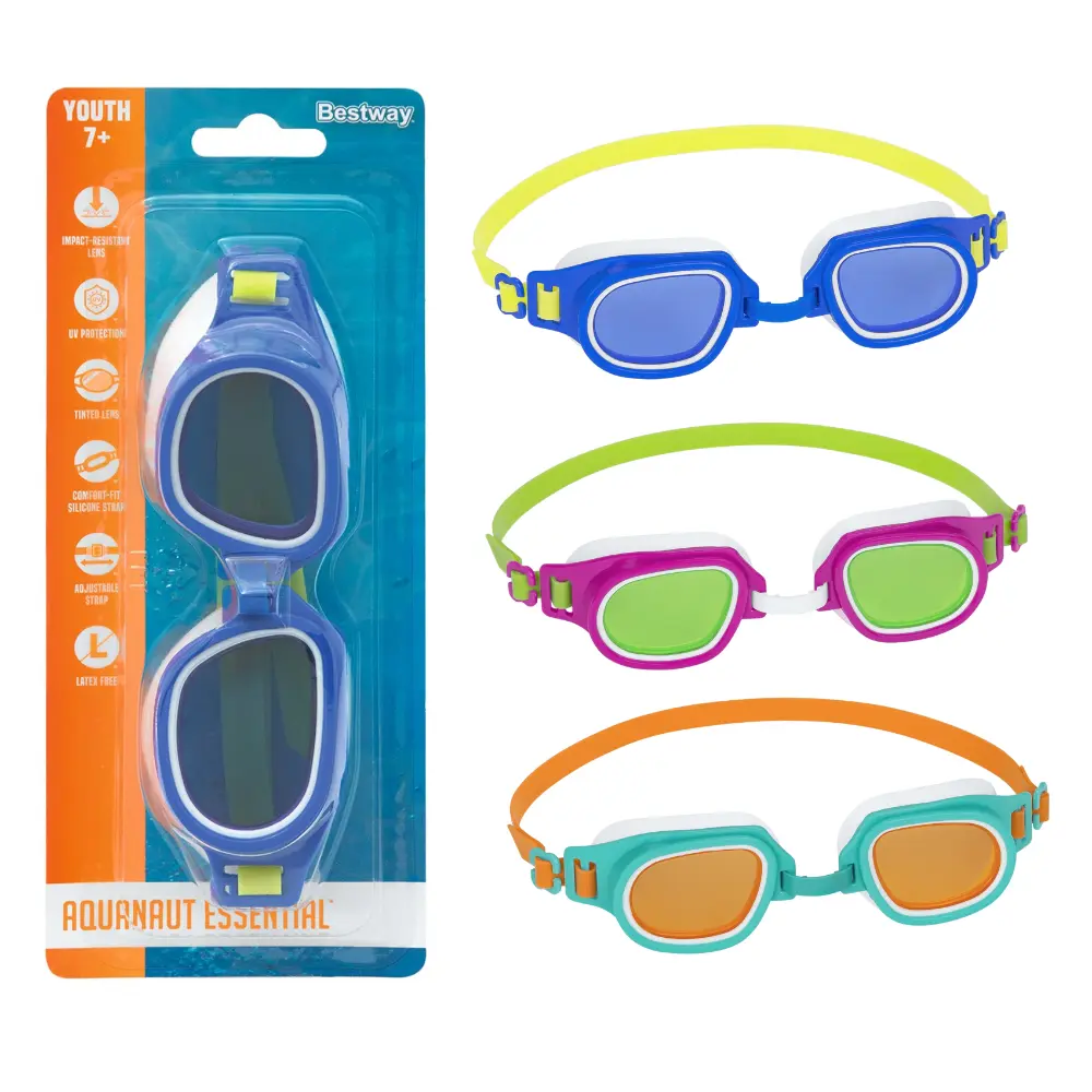 Bestway Hydroswim Lil Champ Goggles With UV Protective Coating, 100% Latex Free
