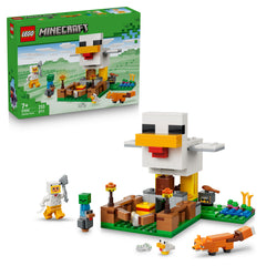 Lego Minecraft Chicken Farm - Gaming Building Toy