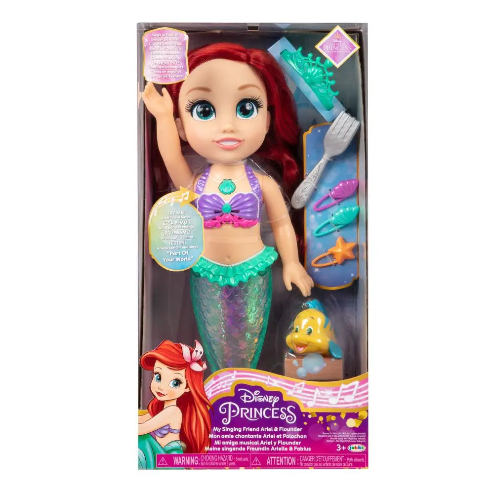 Disney Princess Doll Ariel Singing Friend 14 Inch