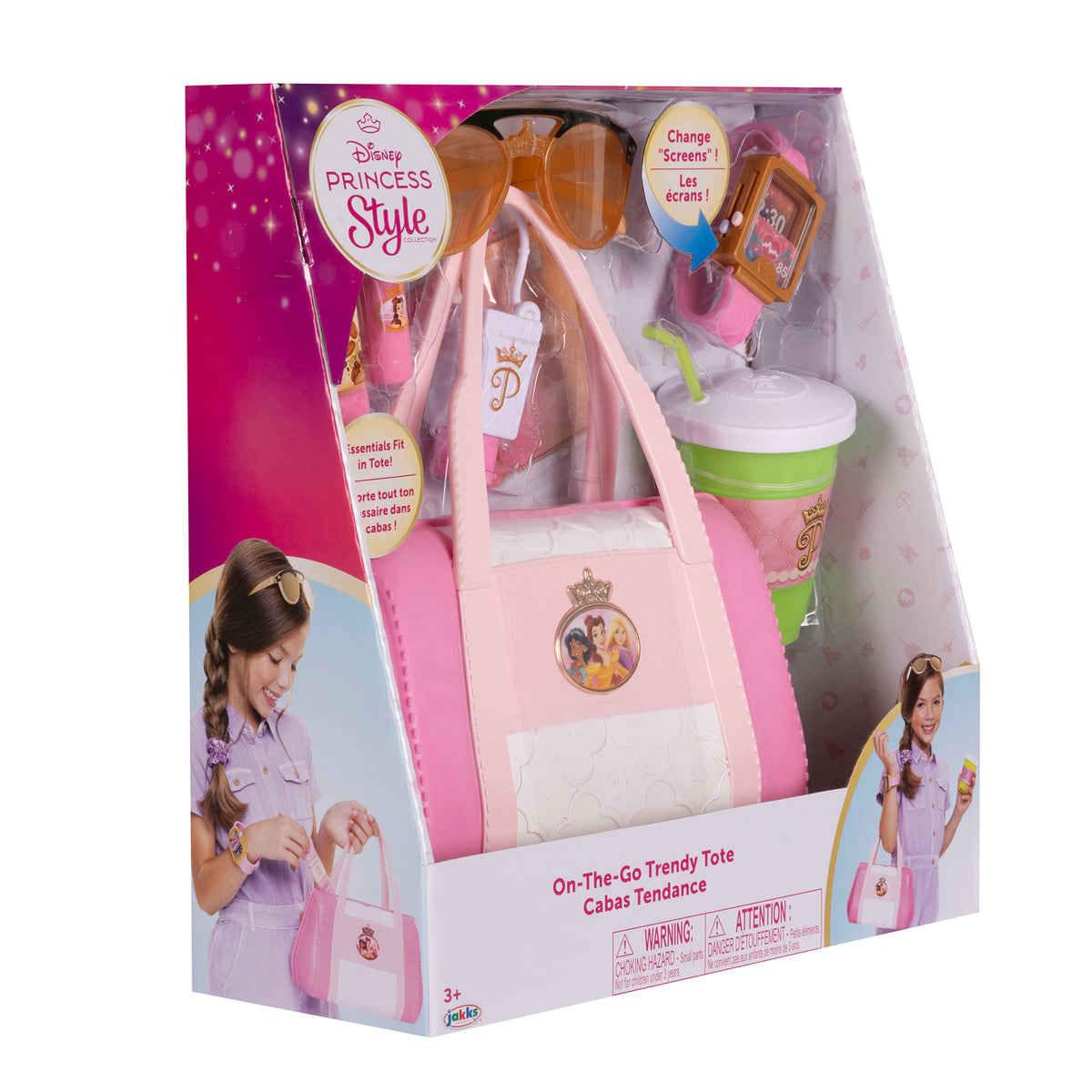 Disney Princess Style Collection On-The-Go Trendy Tote Bag Kids Fashion Toy
