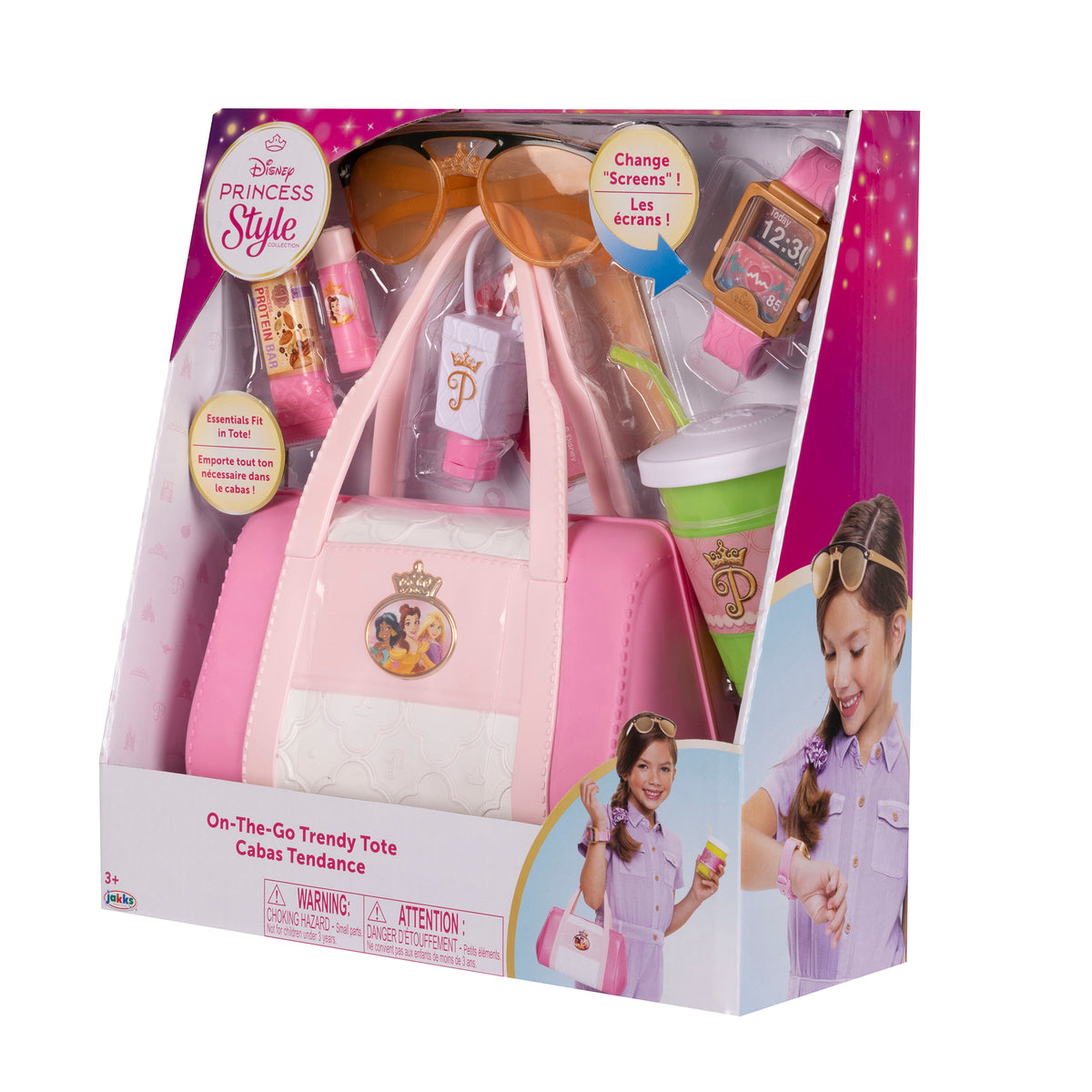 Disney Princess Style Collection On-The-Go Trendy Tote Bag Kids Fashion Toy