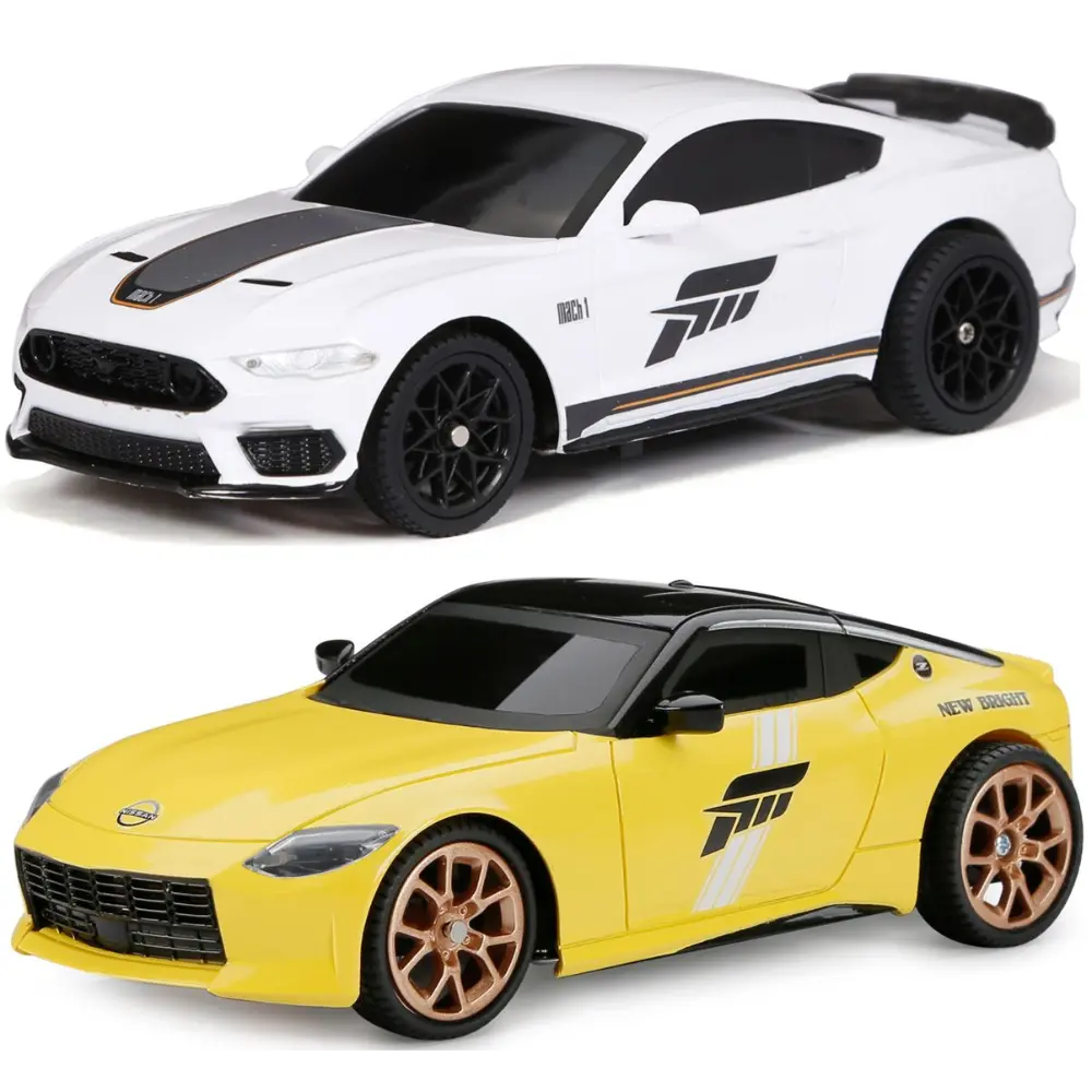 سيارة سباق رياضية من Newbright بتحكم عن بعد 1/24، 2 أشكال متنوعة، تعمل بالبطاريات