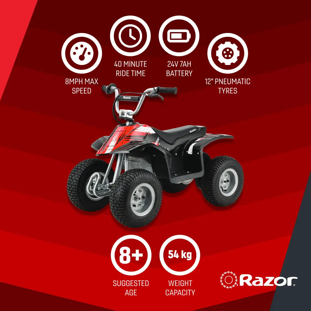 Razor Dirt Quad Black 500W 13Kmph