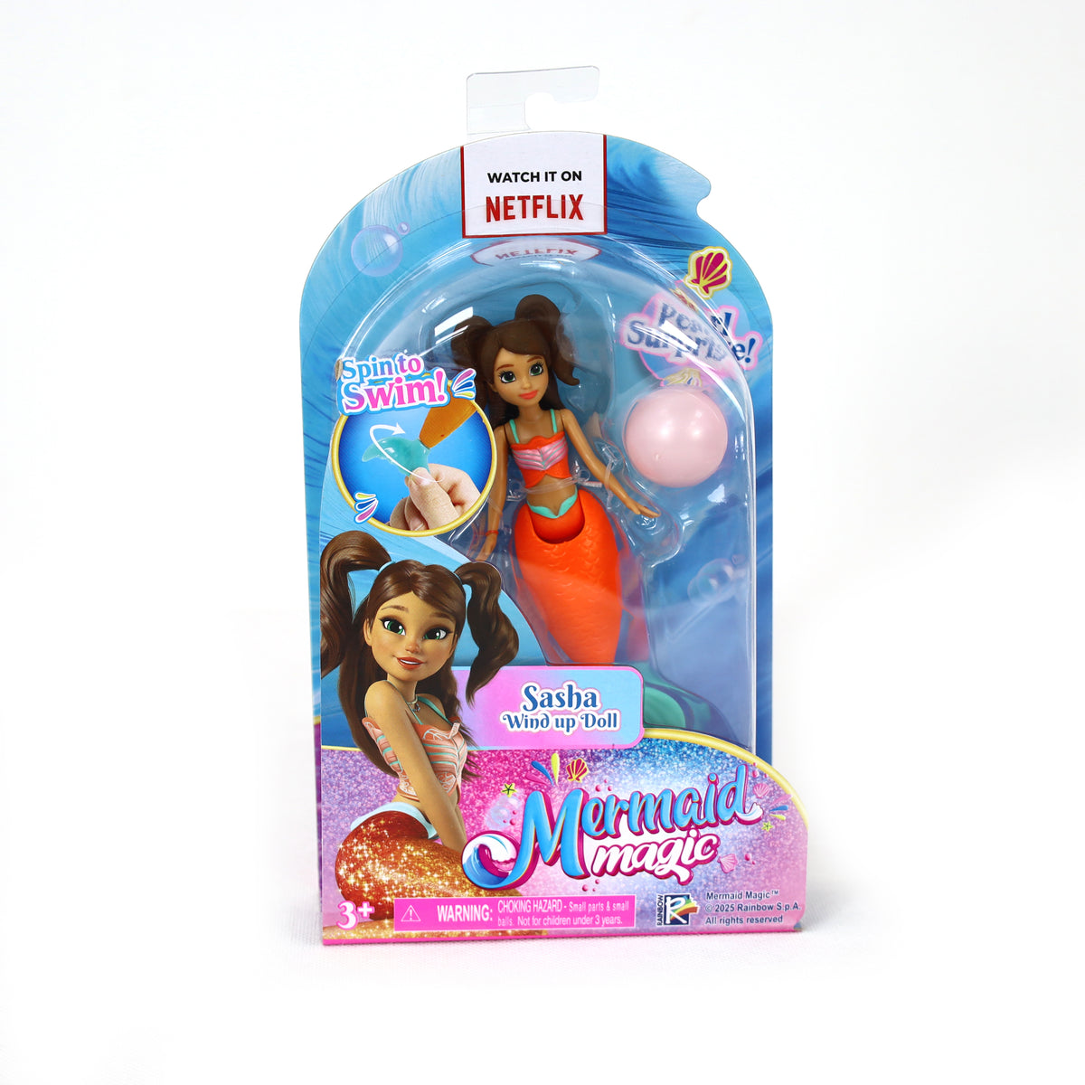 تشكيلة دمى Mermaid Magic ذات الحركة باللف بحجم 5.5 بوصة – قطعة واحدة